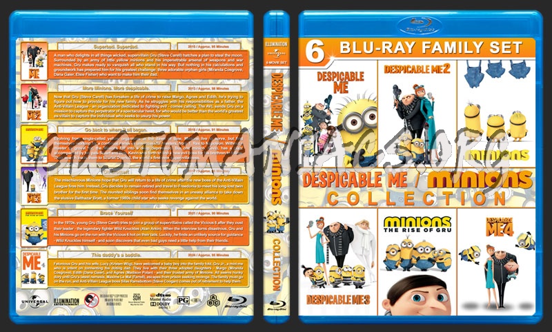 Despicable Me / Minions Collection blu-ray cover