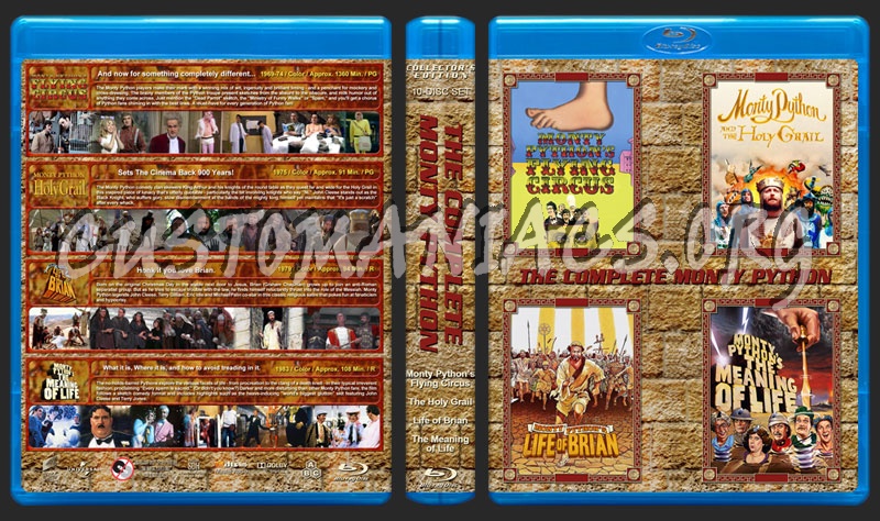 The Complete Monty Python Collection blu-ray cover