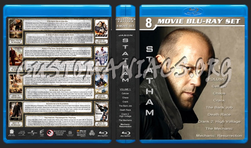 Jason Statham Collection - Volume 1 blu-ray cover