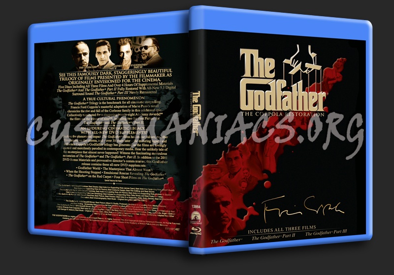 The Godfather Trilogy blu-ray cover