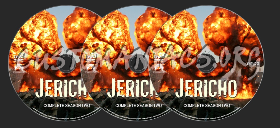 Jericho Season 2 dvd label