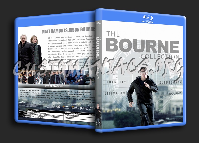 The Bourne Collection blu-ray cover