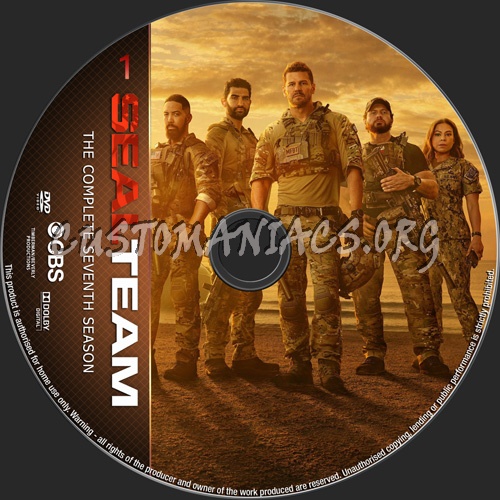 Seal Team Season 7 dvd label