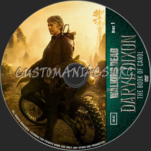 The Walking Dead Daryl Dixon Season 2 dvd label