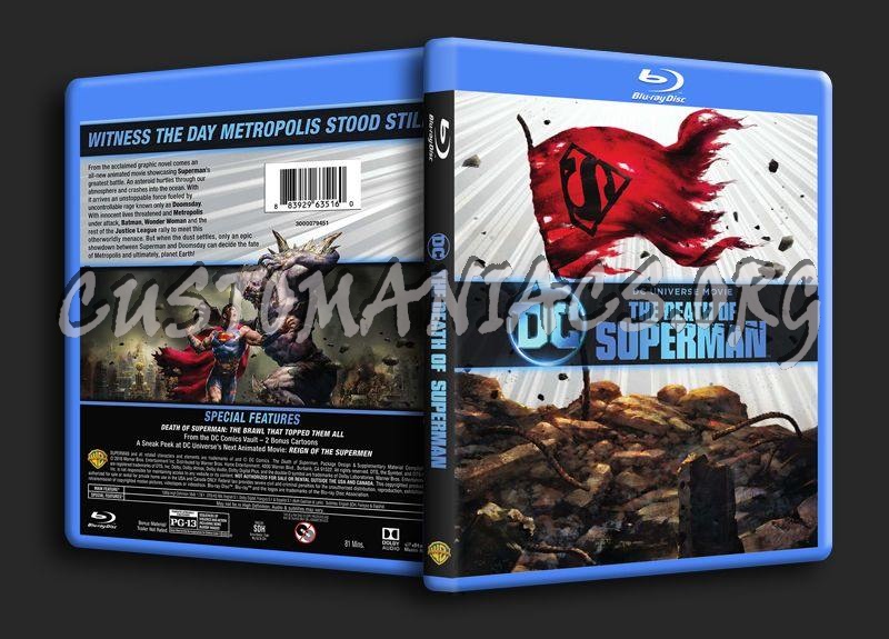 The Death of Superman blu-ray cover