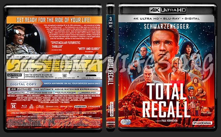 Total Recall (1990) UHD Blu-ray Cover v2 blu-ray cover