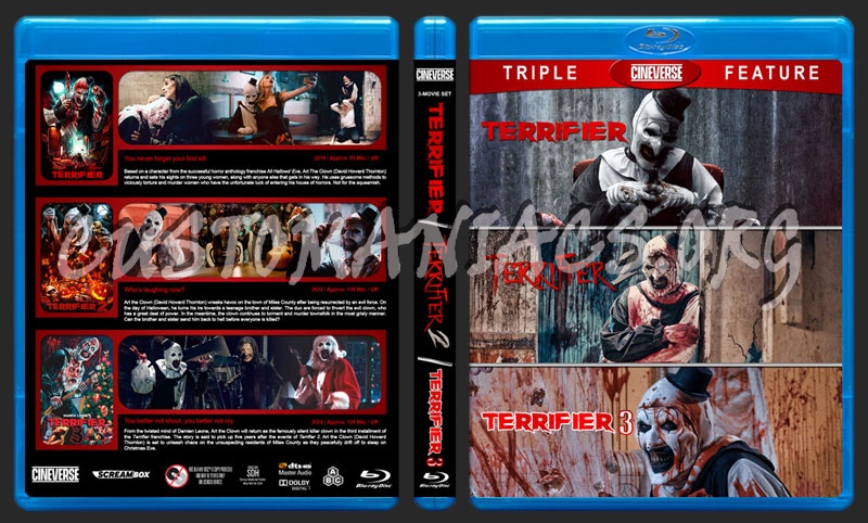 Terrifier Triple Feature blu-ray cover