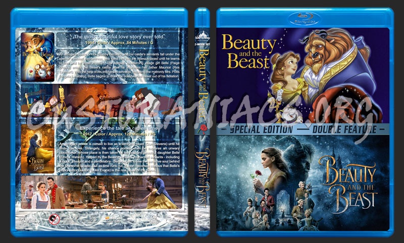 Beauty and the Beast Double Feature blu-ray cover