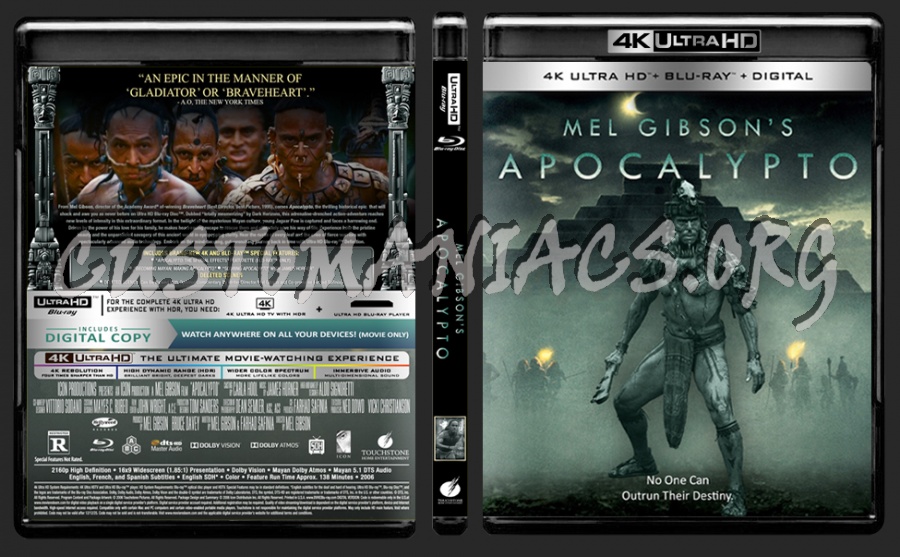 APOCALYPTO (2006) 4K Ultra HD Blu-ray Cover blu-ray cover