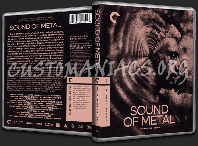 1151 - Sound of Metal (4K) Criterion Collection blu-ray cover