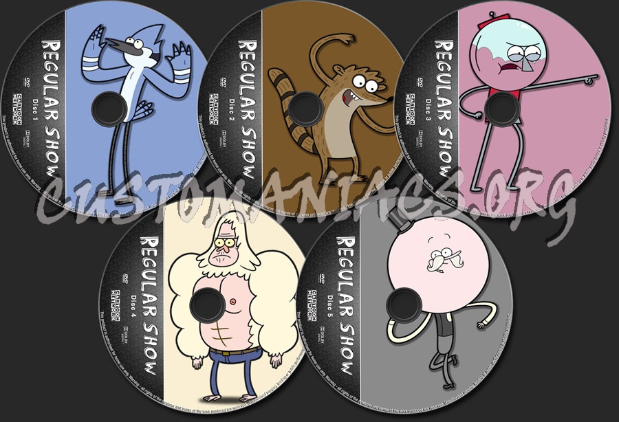 Regular Show dvd label