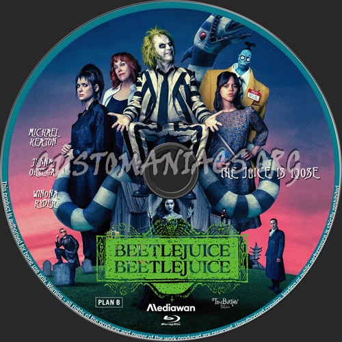 Beetlejuice Beetlejuice blu-ray label