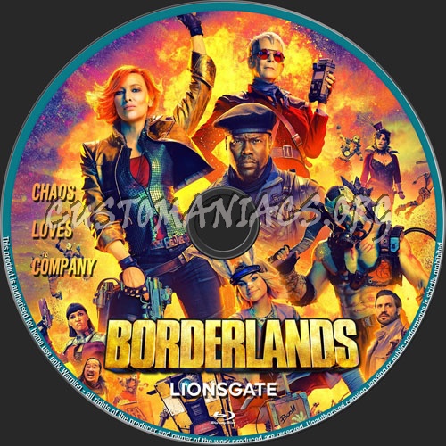 Borderlands blu-ray label