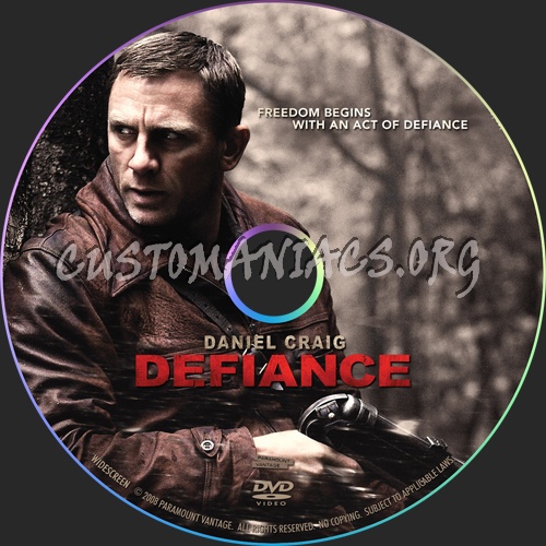 Defiance dvd label