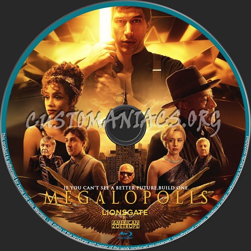 Megalopolis blu-ray label