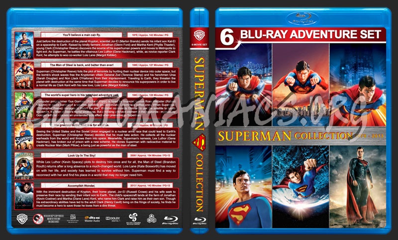 Superman Collection blu-ray cover