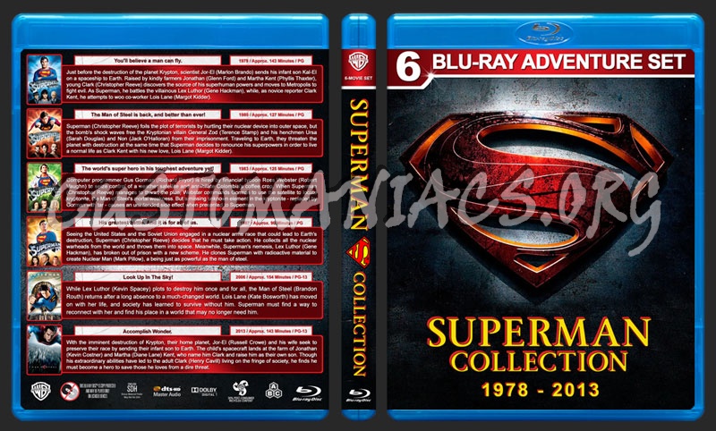 Superman Collection blu-ray cover