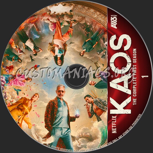 Kaos Season 1 dvd label