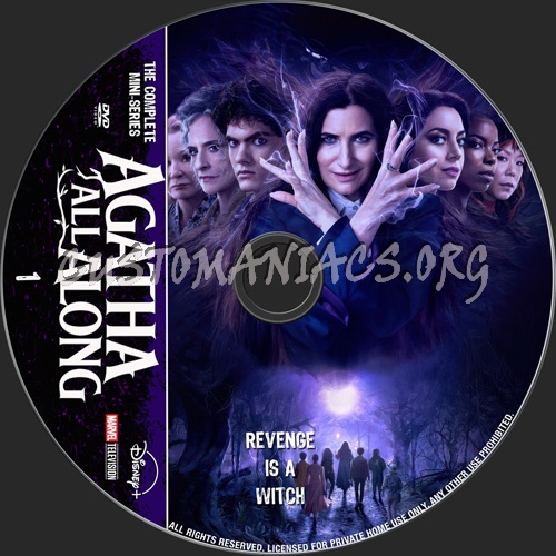 Agatha All Along Mini-Series dvd label