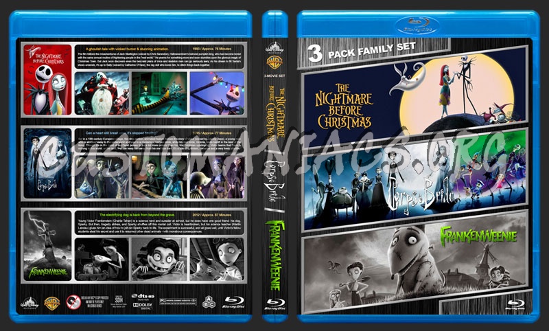 Tim Burton Triple Feature blu-ray cover