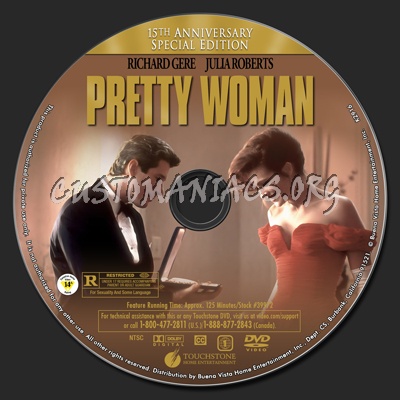 Pretty Woman dvd label