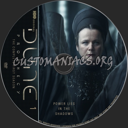 Dune Prophecy Season 1 dvd label