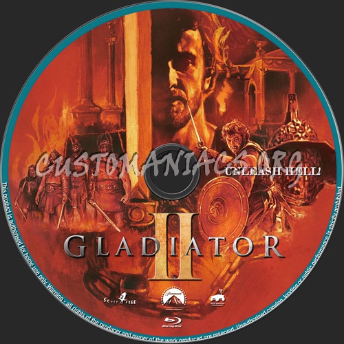 Gladiator II blu-ray label