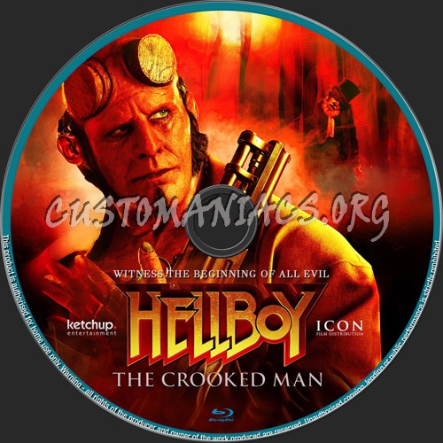 Hellboy:The Crooked Man blu-ray label