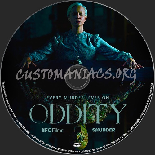 Oddity dvd label