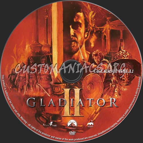 Gladiator II dvd label