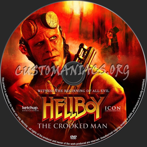 Hellboy:The Crooked Man dvd label