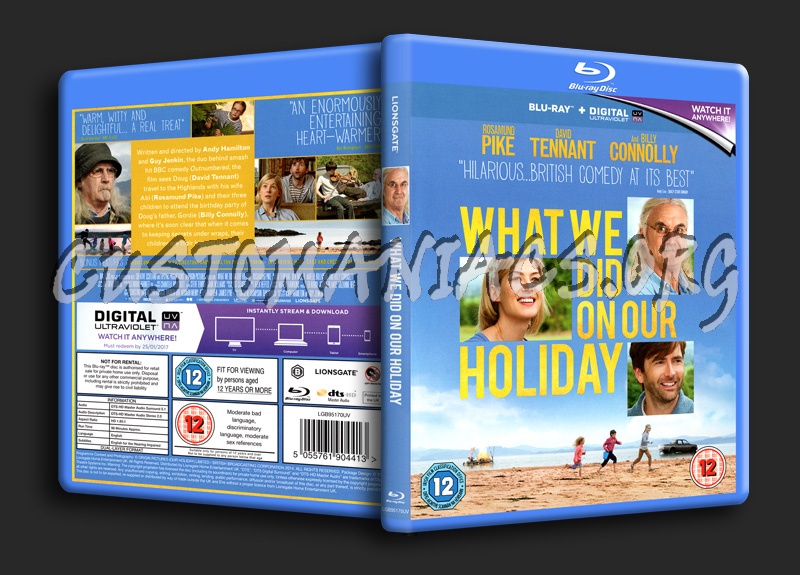 What We Did On Our Holiday blu-ray cover