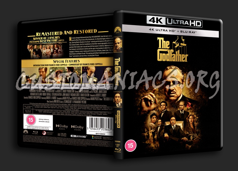 The Godfather 4K blu-ray cover