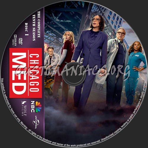 Chicago Med Season 10 dvd label