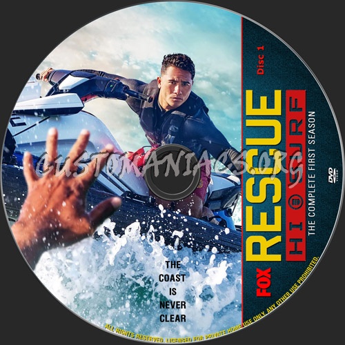 Rescue Hi Surf Season 1 dvd label