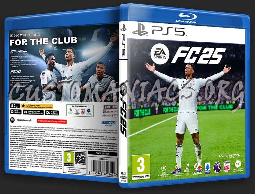 EA Sports FC 25 (PS5) Custom Cover v1 dvd cover