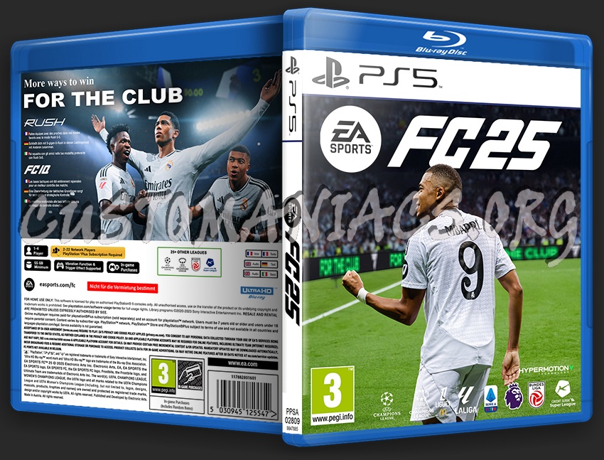 EA Sports FC 25 (PS5) Custom Cover v2 dvd cover