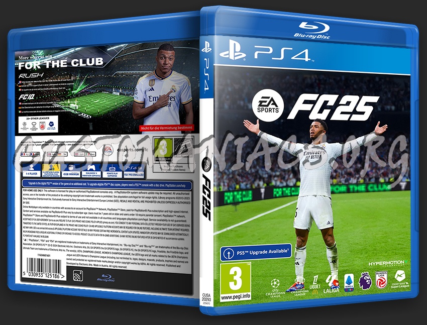 EA Sports FC 25 (PS4) Custom Labels dvd cover