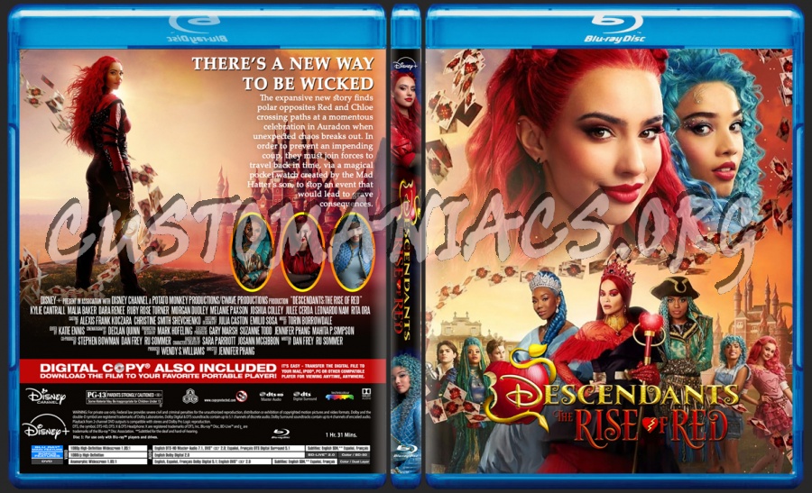 Descendants The Rise Of Red blu-ray cover