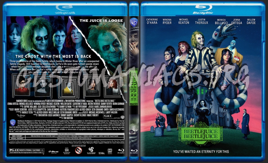 Beetlejuice Beetlejuice blu-ray cover