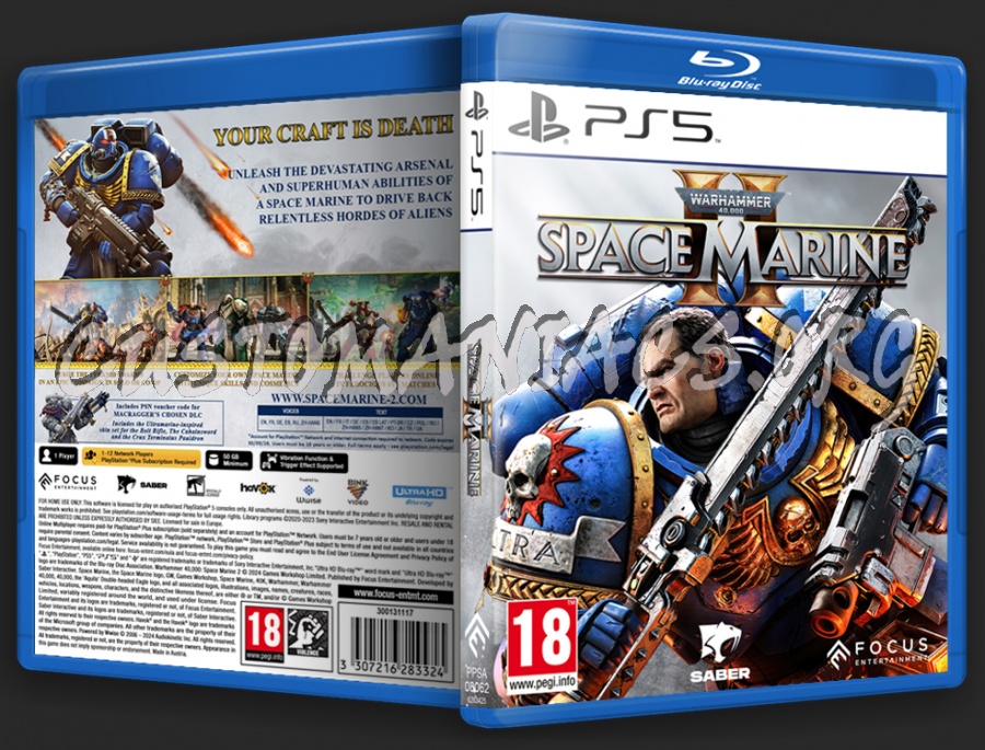 Warhammer 40,000 Space Marine 2 (PS5) dvd cover