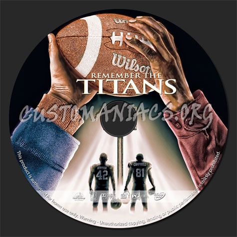 Remember the Titans (2000) dvd label