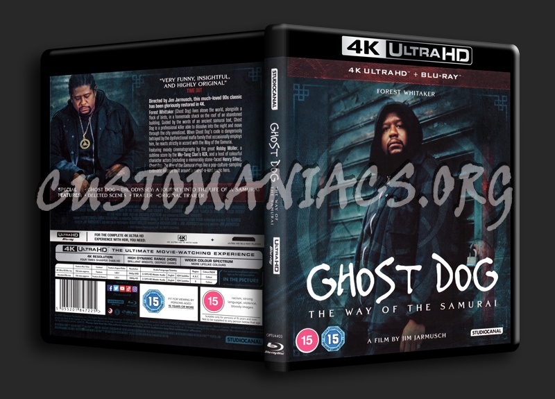 Ghost Dog: The Way Of The Samurai 4K blu-ray cover