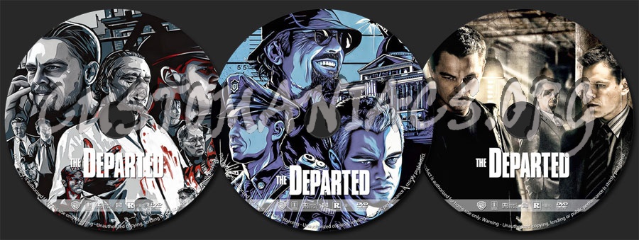 The Departed (2006) dvd label