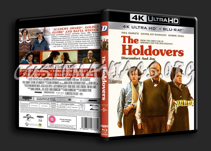 The Holdovers 4K blu-ray cover