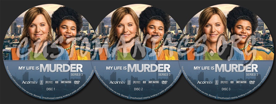 My Life Is Murder - Series 3 dvd label