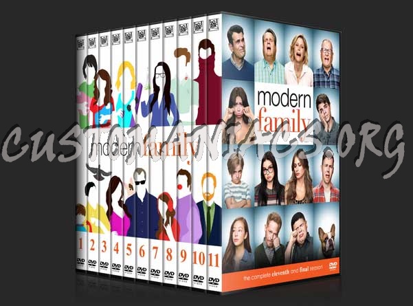 Modern Family  - The Complete Series (spanning spine) dvd cover