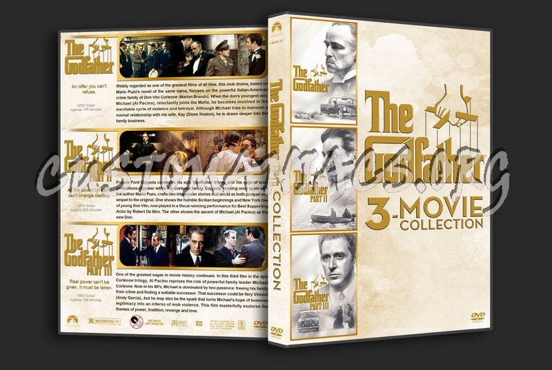 Godfather 3-Movie Collection, The dvd cover