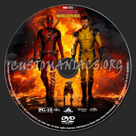 Deadpool & Wolverine dvd label