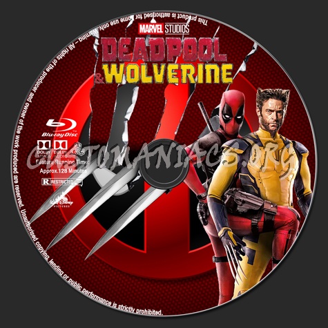 Deadpool & Wolverine blu-ray label